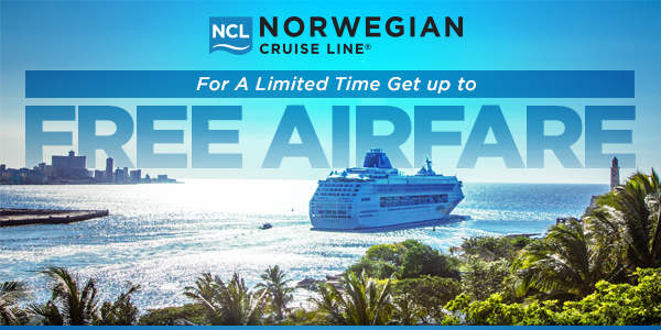 norwegian cruises airfare