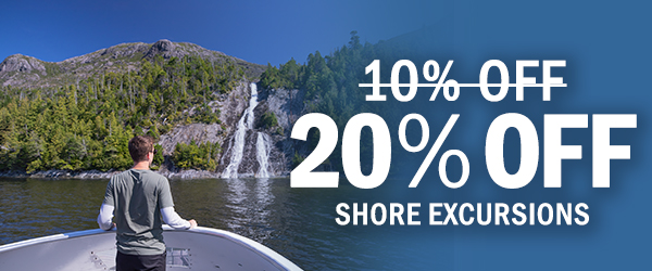 Get 20% Off Shore Excursions for a Limited Time Only! 