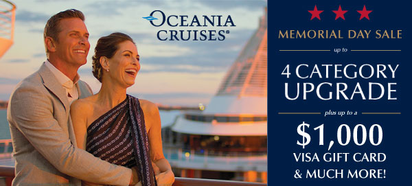 4-Category Upgrade on Oceania Cruises 