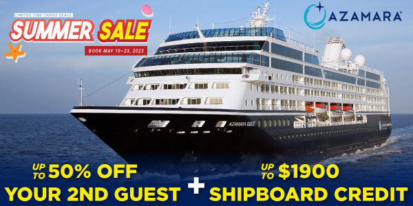 Up to: $1900 OBC, 50% Off and More on Azamara