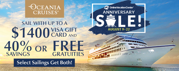 Oceania Cruises Anniversary Sale 